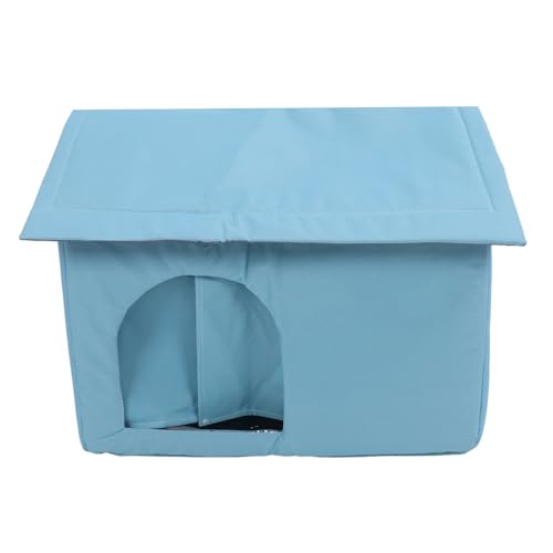 Asixxsix Katzen-Kühlhaus, Sommer Haustier Katze Hund Kühlung Höhle mit 9Pcs Wiederverwendbare EIS-Packs für Vier Jahreszeiten, wetterfest & isolierte Katze Haus für Drinnen (XL 7,5x13cm) von Asixxsix