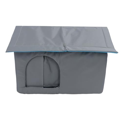 Katzenkühlhaus für den Außenbereich, Sommer Haustier Isoliertes Kühlhaus mit 9Pcs EIS Packs,Schnellkühlung Wetterfest Indoor Outdoor Katzenheim für Vier Jahreszeiten (46 x 30 cm von Asixxsix