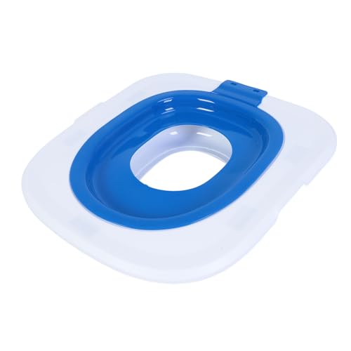 Katzentoiletten-Trainingsset, Wiederverwendbare Welpen-Katzentoilettenmatte, Kitty-Urinalsitz-Toilettentrainer, Abnehmbarer Heim-Urinalsitz-Töpfchen für Welpen und Kleine (Blue) von Asixxsix