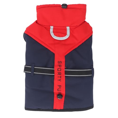 Warme Hundejacke, Warme Hundekleidung für Kleine und Große Hunde, Verstellbare Passform und Sicher, Wasserabweisende, Winddichte Kleidung, Warme, Weiche Haustierkleidung für (XL) von Asixxsix