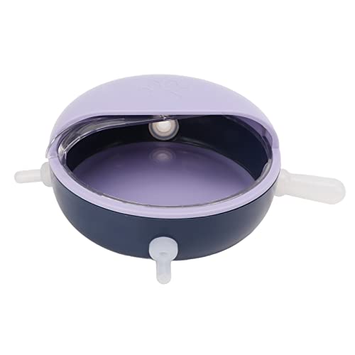 Asixxsix Welpen-Futterspender, 180 Ml Silikon-Futterspender mit 4 Saugern, Futterstation für Kätzchen, Welpen, Kaninchen, Wissenschaftliches Design, Leicht zu Reinigen, Schutzhülle (Purple) von Asixxsix