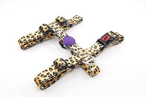 ASTORPET | Tailpetz Geschirr Typ H für Hunde. Soft Touch Verstellbarer Gurt. Sicherheitsverschluss und genähte Schlaufe. Leopard - Größe L von Astorpet