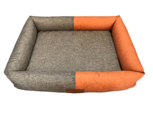 Astorpet | BICOL Hunde- und Katzenbett Bett Große Haustiere Mittel und Klein, bequem und bequem, waschbar (Orange, L) von Astorpet