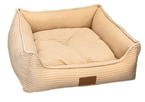 Astorpet | Hunde- und Katzenbett Terra Haustierbett Bequem und bequem, waschbar (Gelb, S) von Astorpet