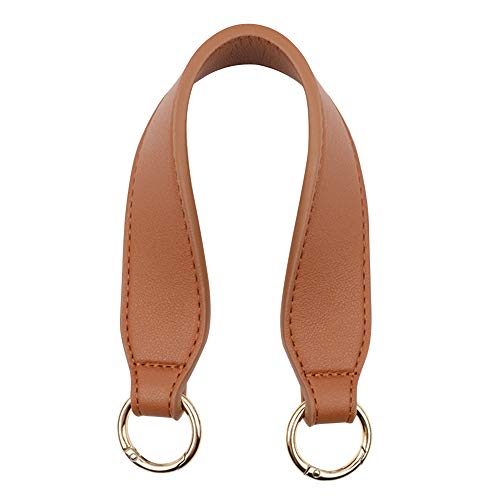 Asudaro Taschengriffe, 34cm Lederband Taschenhenkel Kette Handtasche Schultergurt Schulterriemen Riemen Ersatz Gürtel für Kleine Handtasche Taschenzubehör Braun von Asudaro