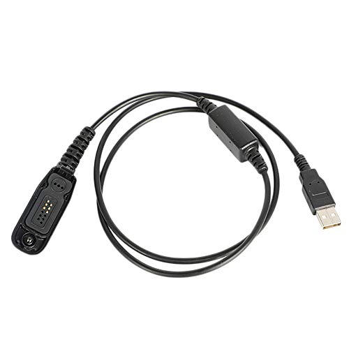 Asudaro USB-Programmierkabel Schreibfrequenzleitung Kompatibel mit Tragbare Funkgeräte Motorola DP4800 DP4801 DP4400 DP4401 DP4600 DP4601Walkie Talkie Handfunkgerät,Schwarz von Asudaro