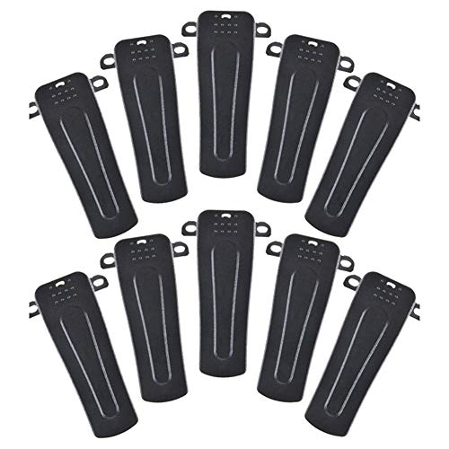 Asudaro Walkie Talkie Gürtelclip 10 Stck Gürtelclips, Kompatibel mit Baofeng BF-888S, BF-666S, BF-777S, BF-999S, Galwad-888S Arcshell AR-5 und Ansoko Walkie Talkies Zweiwege-Funkgeräte Schwarz von Asudaro