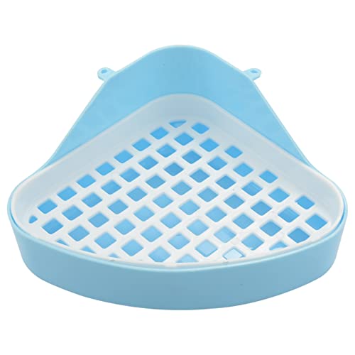 Asuinxurr Hase Toilette Mülleimer, Kleines Tier Ecke Töpfchen, Ecke Für Haustier Abfälle Für Kaninchen, Hamster (Blau) von Asuinxurr