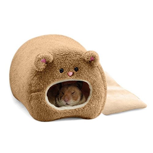 Asuinxurr Ratten-Hamster-Winter-warme haengende Kaefig-Haengematte-niedliches Baeren-Haus mit Bett-Matte Fuer kleine Pelztiere von Asuinxurr