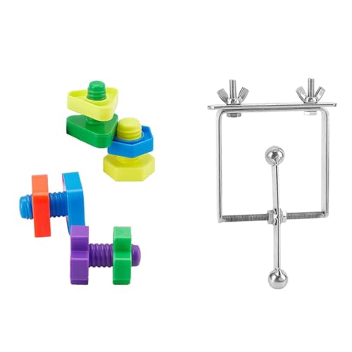 Asukohu 7-teiliges Papageien Spielzeug Set Spinner Reisendem Spinner Spielzeug Schrauben von Asukohu