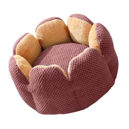 Asukohu Hundebett mit rundem Boden, abnehmbares Kissen, Sofa für kleine bis große Haustiere, kreatives Haustierbett, pelziges Nest, Katzen Asukohu Hundebett mit rundem Boden, abnehmbares Kissen, Sofa für kleine bis große Haustiere, kreatives Haustierbett, pelziges Nest, Katzen von Asukohu