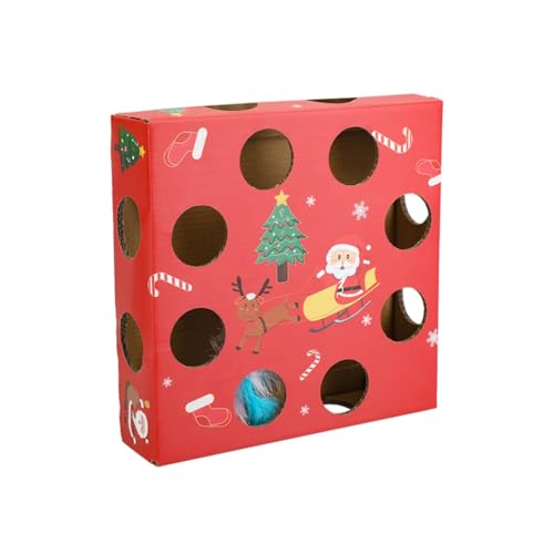 Asukohu Katzenspielzeug Mit Federn Weihnachts Teaser Automatisches Interaktives Spielzeug Selbstspielendes Spielzeug Für Den Innenbereich Katzenspielzeug Spielzeug Geschenk von Asukohu