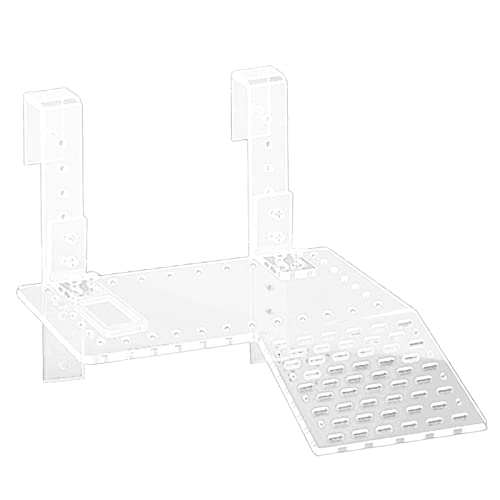 Asukohu Reptilien-Hängeplattform, Sonnenplattform, transparente Rampe für Aquarien, Reptilien, große Sonnenplattform für Schildkröten, transparent von Asukohu