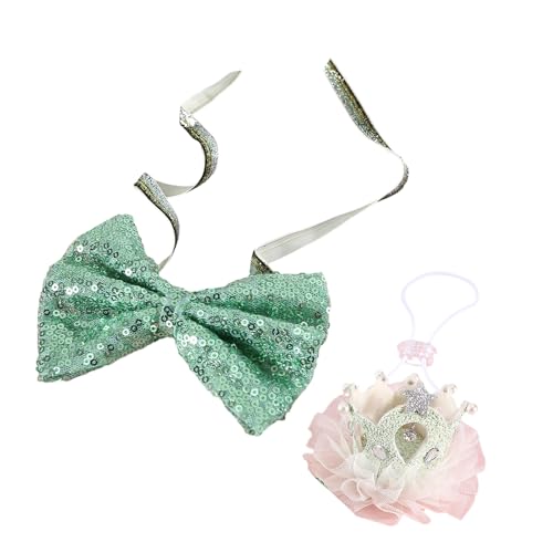 Elegante Fliege Hundehalsband, übergroße Krone, Haustier-Nackenband, verstellbares Halsband, modische Fliege für Foto-Requisiten, Prinzessinnenkronen für Katzen Elegante Fliege Hundehalsband, übergroße Krone, Haustier-Nackenband, verstellbares Halsband, modische Fliege für Foto-Requisiten, Prinzessinnenkronen für Katzen von Asukohu