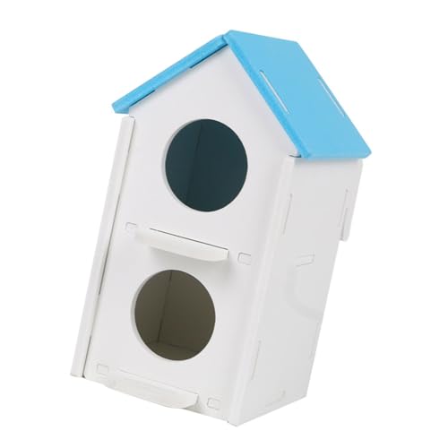 Kolibri-Käfig Unterschlupf Ständer Vogelnest Käfig Outdoor Nistkasten Vogelhaus 2 Etagen für Outdoor Garten Verstecke Kolibri-Käfig Unterschlupf Ständer Vogelnest Käfig Outdoor Nistkasten Vogelhaus 2 Etagen für Outdoor Garten Verstecke von Asukohu