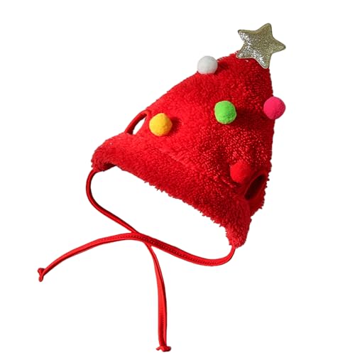 Weihnachtliches Haustierkostüm für Hunde und Katzen, Weihnachtsbaum, Rentier, Mütze, Kopfbedeckung, Haustiergeburtstagsbedarf, Hundehut, bunte Pompons, Baumkostüm Weihnachtliches Haustierkostüm für Hunde und Katzen, Weihnachtsbaum, Rentier, Mütze, Kopfbedeckung, Haustiergeburtstagsbedarf, Hundehut, bunte Pompons, Baumkostüm von Asukohu