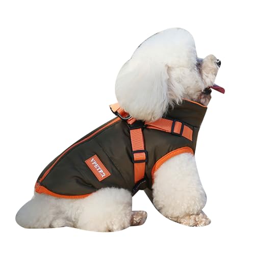 Winddichtes, warmes Hunde-Outfit für kleine Hunde, Mäntel für den Winter, Geschenk für kleine bis große Hunde, Geschenk, Welpen-Outfit, dicke Weste von Asukohu