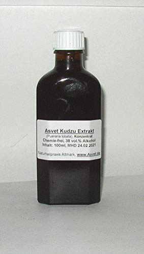 Asvet Kudzu Tinktur, 100ml Tropfen, Zubereitung ohne Chemie, handgemacht, vegan und natürlich von Asvet