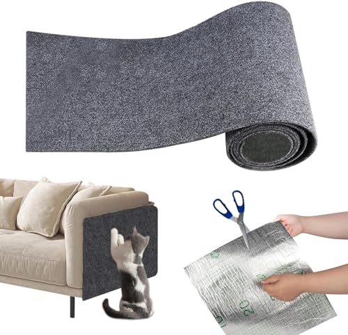 Selbstklebend Kratzmatte Katze, Kratzbretter Katze Wand, Kratzwand Katzenkratzbretter, Kratzbrett Katzen, Kratzteppich Katzen, Kratzschutz Katzenkratzmatte für Schützt Teppiche Sofa Möbelschutz von Ataoyus