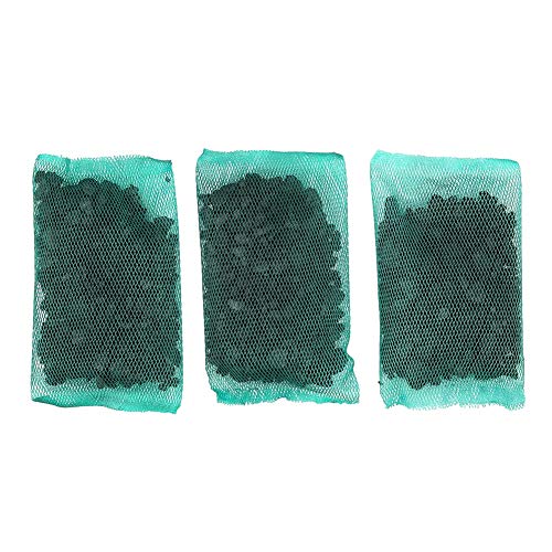 Aktivkohle, Aquarium reinigung Aktivkohlefilter mit feinem Netzbeutel Aquarium Wasserreinigung zubehör (jeder Netzbeutel 50 g)(3 Pcs) von Atyhao