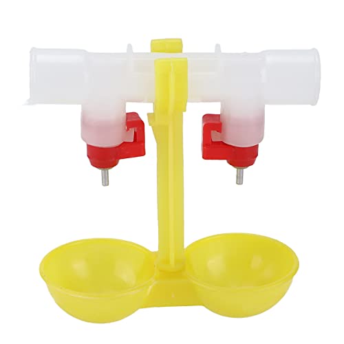 Atyhao 5Pcs Huhn Tränke, Automatische Geflügel Doppel Nippel Tränke Hängebecher Huhn Trinkbecher Bauernhof Zubehör von Atyhao