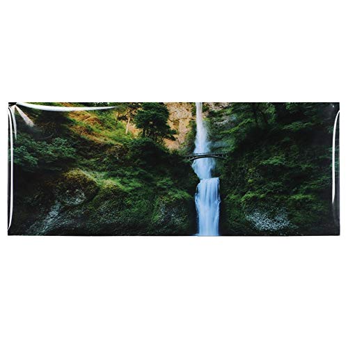 Atyhao Aquarium Poster, 3D-Effekt PVC Kleber Dschungel Wasserfall Muster Aquarium Hintergrund Poster Aufkleber Aquarium Dekoration[91x50cm] Hintergründe von Atyhao