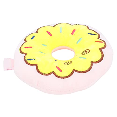 Atyhao Hund Quietsche Spielzeug, Plüsch Gefüllte Donuts Haustier Kauen Molar Spielzeug für Welpen Hunde Zähne Reinigung 13,5 cm[Rosa] Basketball von Atyhao