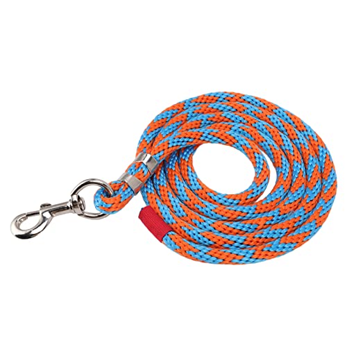 Nylon-Pferdeseil, Weiche Haptik, Flexible Mehrzweck-Haustierleine, Verdickt mit Legierungshaken FüR Vieh FüR Hunde (Blau-Orange) von Atyhao