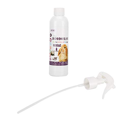 Atyhao Pet Odor Eliminator, 220 ml Kaninchen käfig Flecken und Geruchsentferner für Kleintiere Hamster Kaninchen Urin KOT Erbrechen und Sabbern[Lavendel] Toiletteneinlagen von Atyhao