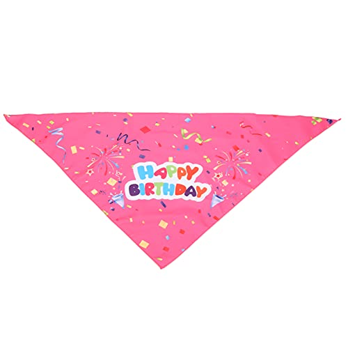 Hund Bandanas, Geburtstag Pet Speichel Bandana Atmungsaktives Haustier Dreieckslätzchen für Kleine Mittelgroße Hunde Hündchengeburt[Band Rosa] Geschirre, Halsbänder & Leinen von Atyhao