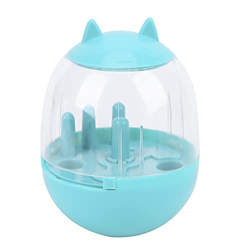 Hund Katze Tumbler Leckerbissen Ball, ABS Dosierpuzzle Spielzeug Tumbler Auslaufendes Essen Ball Hundefutterspender Hund Langsam Essen Interaktives Füttern Puzzle Spielzeug[Blau]Plüschspielzeug von Atyhao