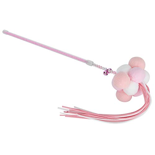 Atyhao Katze Teaser Wands, Cat Wands Interaktives Katzen Spielzeug Cat Stick mit Kugelfederquaste mit Spaß Beim Trainieren für Cat Kitten[Rosa] Spielzeug von Atyhao