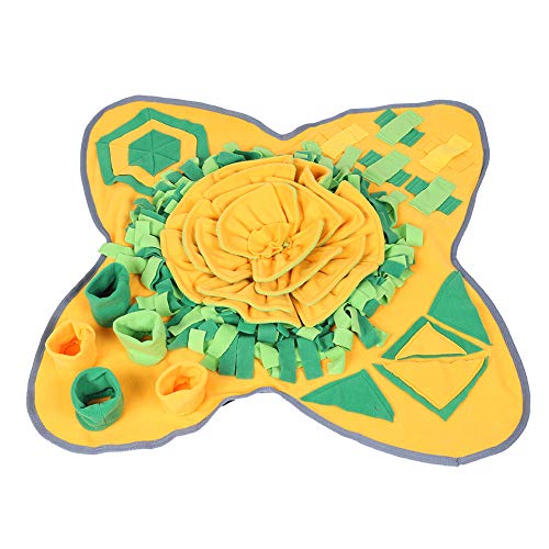 Pet Foraging Mat, Plüsch Stoff Pet Dog Cat Foraging Suche nach Nahrung Schnüffeltraining Teaching Pad Mat für die Nahrungssuche Fähigkeit StressabbauFutteraufbewahrung von Atyhao