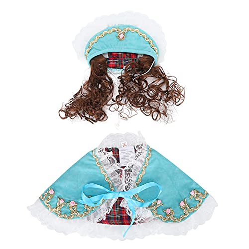 Pet Umhang, Kleines Haustier Mini Schöner Umhang Haustier Kostüm Kleidung Hunde Katzen Niedliche Prinzessin Umhang Katze Hund Cape Umhang Robe Cosplay Mit Kapuze Anime[Blaues M] Bekleidung von Atyhao