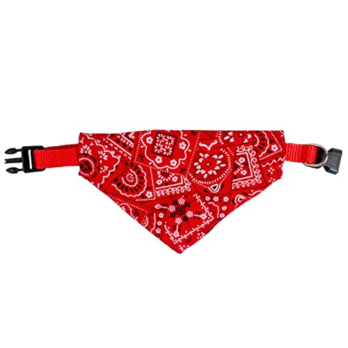 Welpen-Schal-Kragen, Verstellbarer Schnellverschluss-Druck, Haustier-Halsband, Bandana, Leicht für Kaninchen (L 2,0 cm/0,8 Zoll) von Atyhao