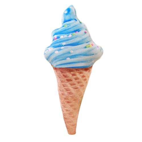 Aublinto Eiscreme-Plüsch Ice Cream Cone Plüschtier Stofftier Plüschtier Soft Ice Cream Doll Plüsch-Hundespielzeug für kleine und mittelgroße Hunde lebensmittelförmiges Welpenspielzeug Spielzeug von Aublinto