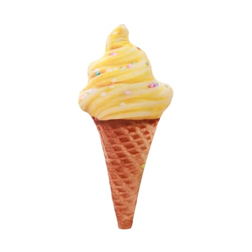 Aublinto Eiscreme-Plüsch Ice Cream Cone Plüschtier Stofftier Plüschtier Soft Ice Cream Doll Plüsch-Hundespielzeug für kleine und mittelgroße Hunde lebensmittelförmiges Welpenspielzeug Spielzeug von Aublinto