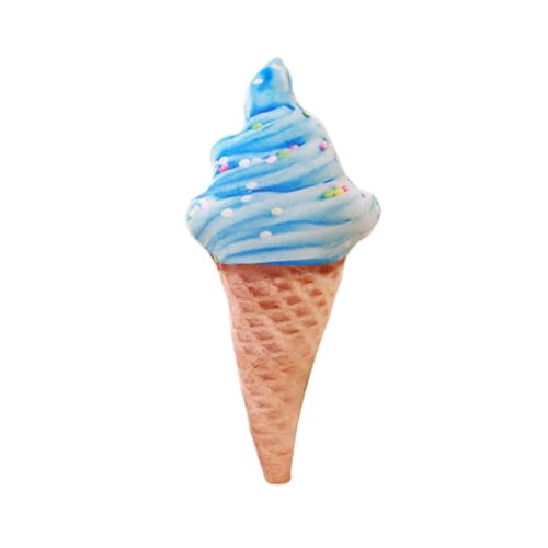 Aublinto Eiscreme-Plüsch Ice Cream Cone Plüschtier Stofftier Plüschtier Soft Ice Cream Doll Plüsch-Hundespielzeug für kleine und mittelgroße Hunde lebensmittelförmiges Welpenspielzeug Spielzeug von Aublinto