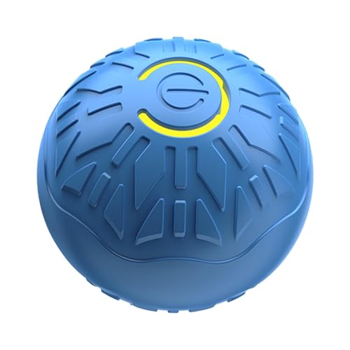 Aufquwk Peppy Ball Katze, Rollball für Hunde,Elektrischer aktiver Rollball für Hunde | Kauspielzeug, aktiver rollender Ball, wiederaufladbares, fröhliches Kauspielzeug mit LED-Blitzlichtern für kleine von Aufquwk