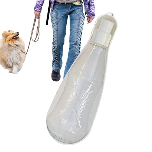 Wassertrinkflasche für Haustiere, Reiseflasche für Spaziergänge mit dem Hund, 450 ml Wassertrinkflasche für unterwegs, Faltbarer auslaufsicherer Welpenbecher, Trinknapf für Haustiere im Freien für Cam von Aufquwk