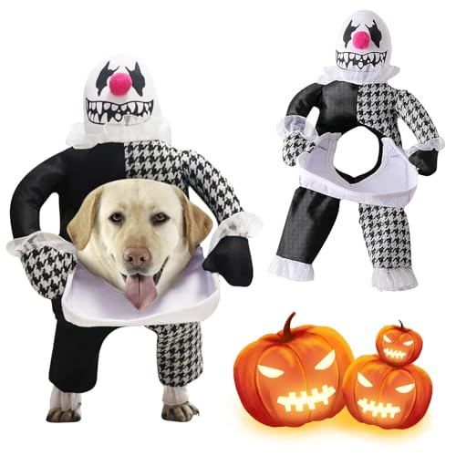 Haustierkostüm Hund, Halloween Deko Kostüm für Haustier Lustiges Hundekostüm Cosplay Kleidung Suite Outfit für Halloween Weihnachten Weekend Parties Geburtstag von Auirshiky