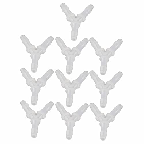 Aumotop 10PCS Weiche Schlauchanschlüsse Y Typ Stecker Aquarium Aquarium Luftpumpe Junction 3 Weg Stecker (4,8 mm) von Aumotop