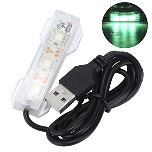 Aumotop Aquarium-Licht, USB-Aufladung, Kunststoff-Aquarium, LED-Licht, Beleuchtung, Pflanzen, Lustiger Schreibtisch, Zierfisch-Aquarium, Bunt, Dekorativer Effekt, Geeignet für Kleine von Aumotop