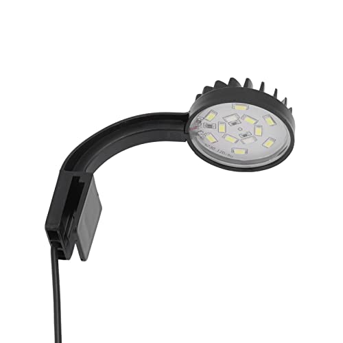 Aumotop LED-Aquarium-Licht, Hohe Helligkeit, Vollspektrum-Aquarium-Clip-Lampe, 5 W, Schwarz für Aquarien von Aumotop