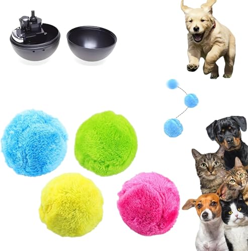 Aktiver Rollball für Hunde, interaktives Hundespielzeug, interaktives Spielzeug, selbstbewegliche Bälle, Spielzeug für große und kleine Hunde, Hundespielzeug-Ball für Haustiere, mit 1 aktivem Rollball von Aumude