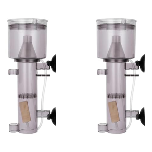 AuntYou 2X Fisch Aquarium Protein Skimmer Fisch Aquarium Protein Skimmer Salzwasser Filter Interner Tank Filter für Kleine Korallen Aquarien von AuntYou