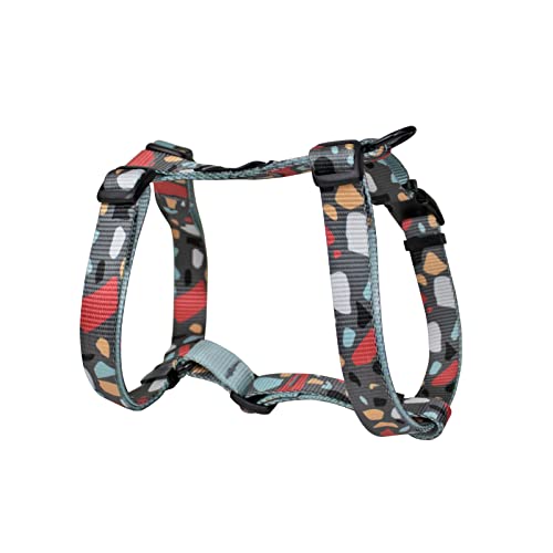 Consentida Große Hundegeschirr T4-42 - 70 x 2,5 cm - Hergestellt aus Nylon - Mosaikdesign - Größe XL - sehr robust und bequem - Zubehör für Hunde von Aure