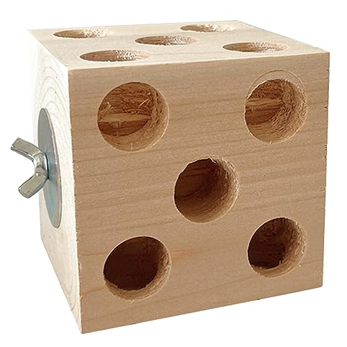 Aurgiarme Haustier Vogel Klettern Spielzeug für Papageien Schleifen Holz Schleifen Kauspielzeug für Käfig Vogel Vogel Molar Spielzeug Blockform von Aurgiarme