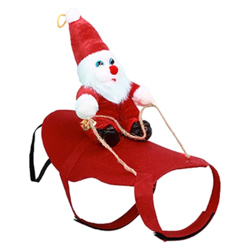 Aurgiarme Holiday Dog Outfit Santa Costume Christmas Celebration Large Dog Cats Costume Pet Costume Accessory von Aurgiarme