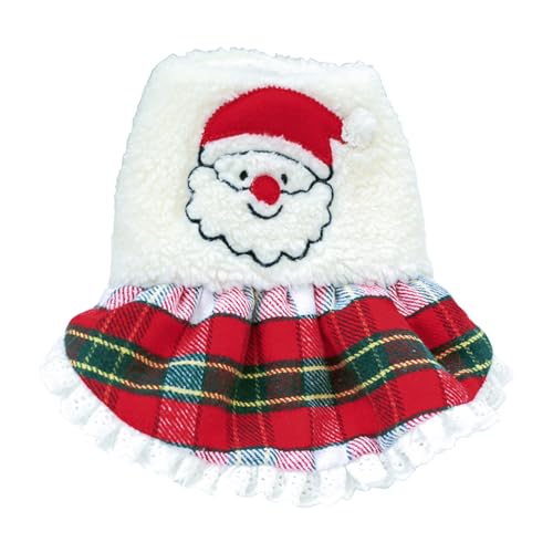 Aurgiarme Hunderock Urlaub Haustier Kleider Welpen Kostüm Bekleidung Kleidung Für Kleine Hunde Weihnachten Warmes Kleid Winter Weihnachten Haustier Kleid von Aurgiarme